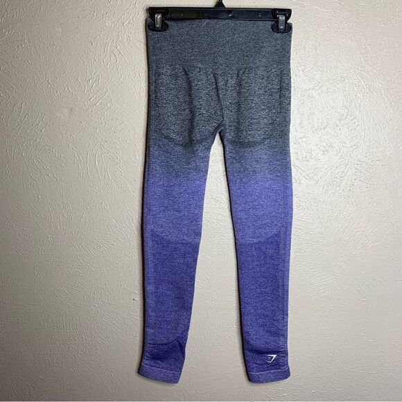 Gymshark seamless ombre high waisted leggings gray blue - Picture 5 of 10